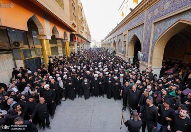 گزارش تصویری/ مراسم عزاداری شهادت حضرت فاطمه (س) در حرم امام علی (ع)