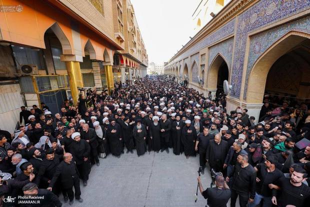 گزارش تصویری/ مراسم عزاداری شهادت حضرت فاطمه (س) در حرم امام علی (ع)