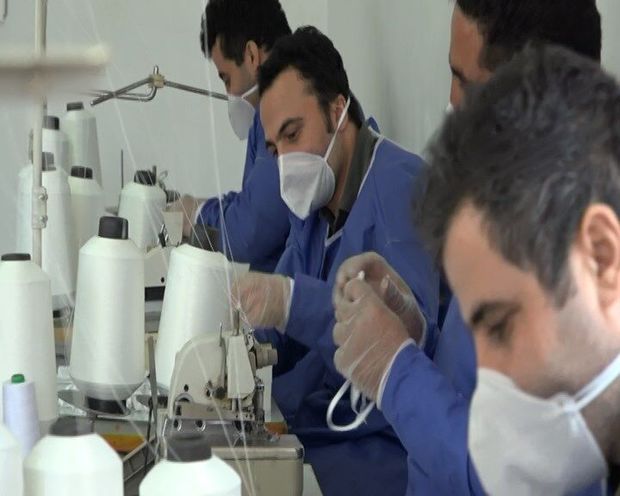 واحد تولید ماسک و لباس‌های بیمارستانی در مشگین‌شهر راه‌اندازی شد