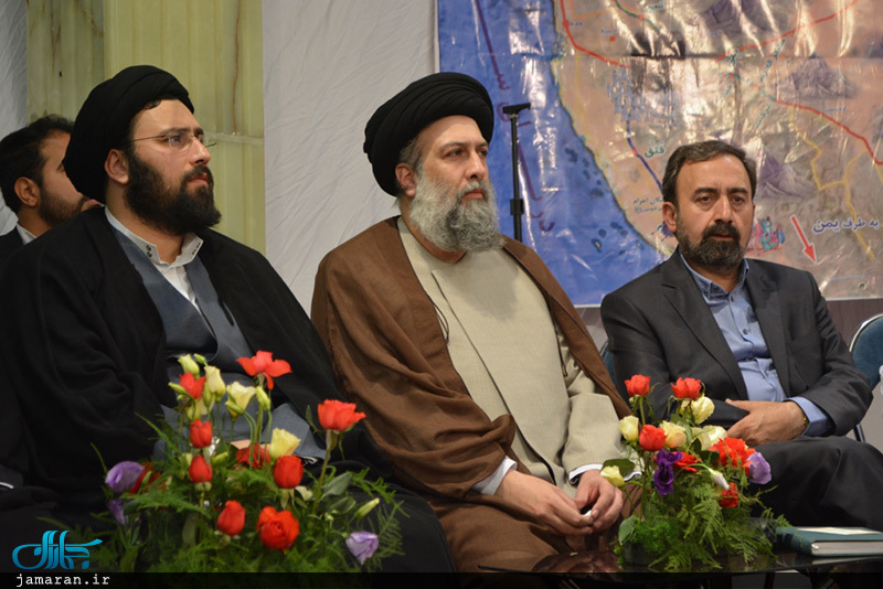 جشن بزرگ روز مباهله در حسینیه صنف لباس فروش تهران با حضور سید علی خمینی
