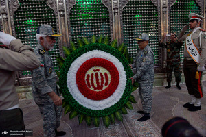 تجدید میثاق فرماندهان، پیشکسوتان و دانشجویان اعزامی ارتش به دروه معارف جنگ با آرمان های امام خمینی (س)