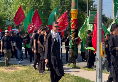 دسته عزاداری روز عاشورا در تورنتو کانادا